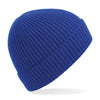 100x Rubber Patch Engineered knit ribbed beanie