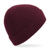 100x Rubber Patch Engineered knit ribbed beanie