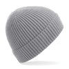 100x Rubber Patch Engineered knit ribbed beanie