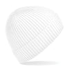 100x Rubber Patch Engineered knit ribbed beanie