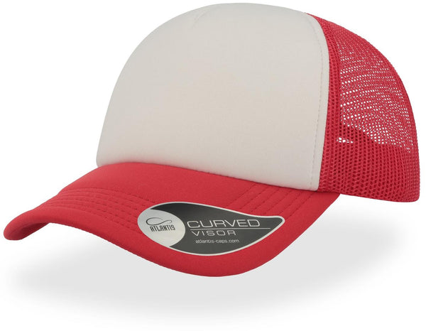 Atlantis Zoom Piping Sandwich Sports 6 Panel Contrast Baseball Cap - White - OS Atlantis Zoom Piping Sandwich Sports 6 Panel Contrast Baseball Cap - White - OS